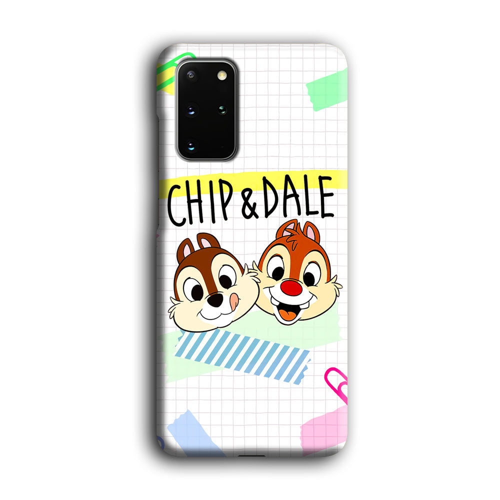 Chip And Dale Paper Clip Aesthetic Samsung Galaxy S20 Plus Case