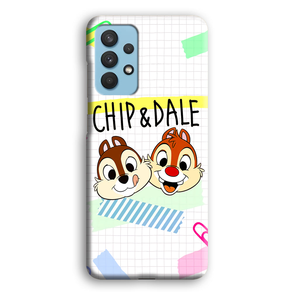 Chip And Dale Paper Clip Aesthetic Samsung Galaxy A32 Case