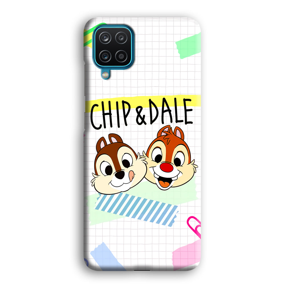 Chip And Dale Paper Clip Aesthetic Samsung Galaxy A12 Case