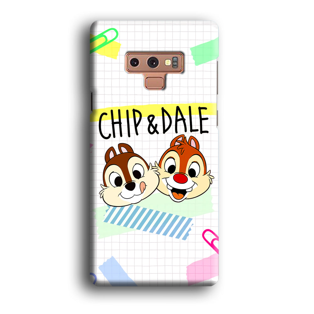 Chip And Dale Paper Clip Aesthetic Samsung Galaxy Note 9 Case