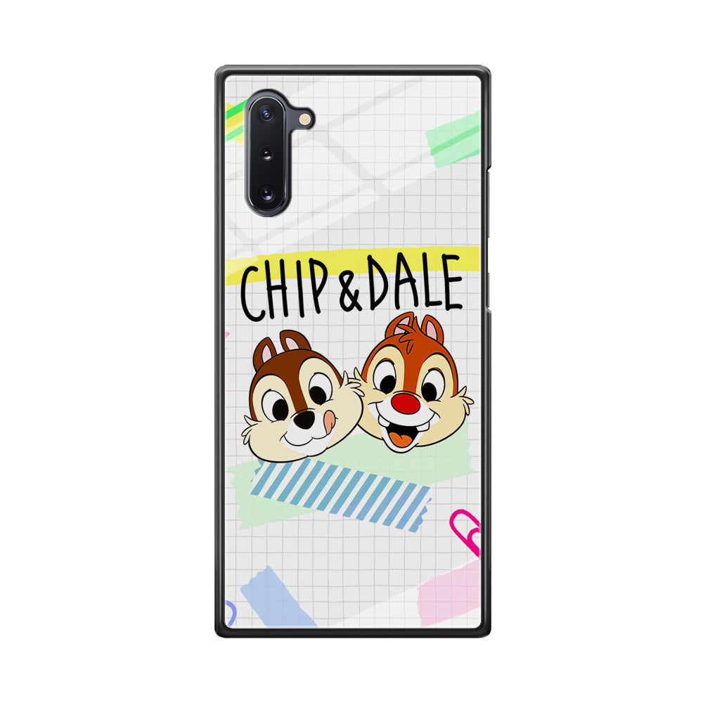 Chip And Dale Paper Clip Aesthetic Samsung Galaxy Note 10 Case