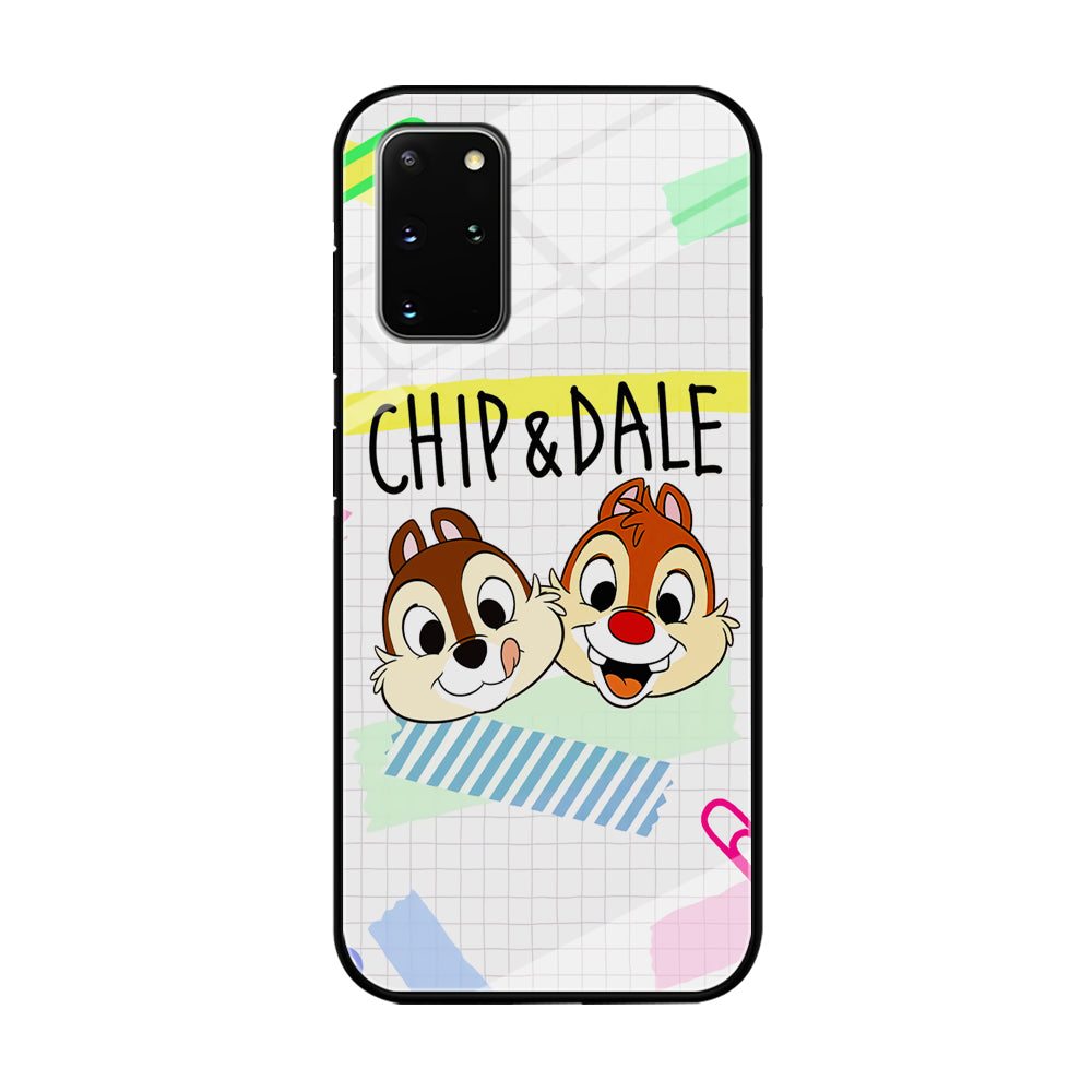 Chip And Dale Paper Clip Aesthetic Samsung Galaxy S20 Plus Case