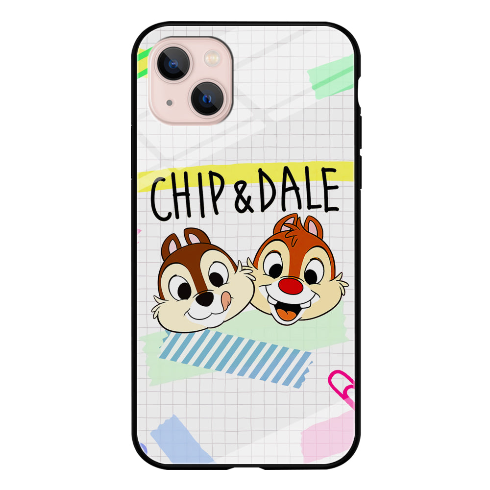 Chip And Dale Paper Clip Aesthetic iPhone 15 Plus Case