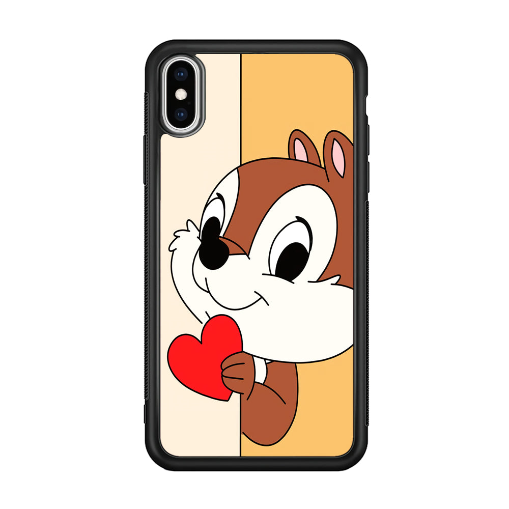 Chip Character Give Love Chip And Dale iPhone Xs Max Case