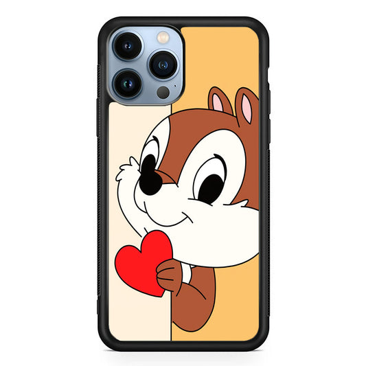 Chip Character Give Love Chip And Dale iPhone 14 Pro Case