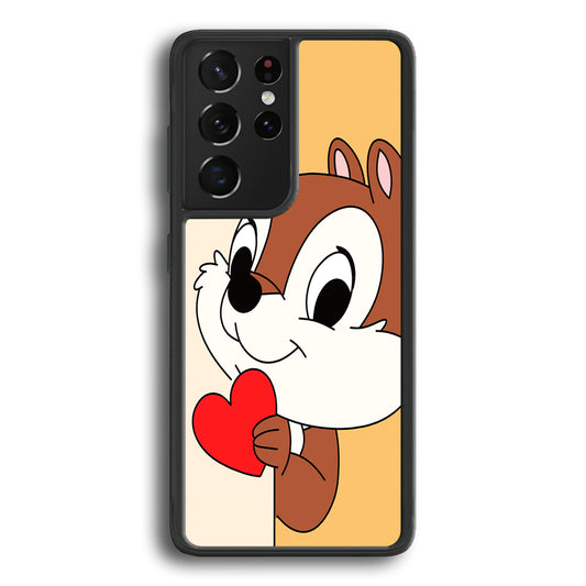 Chip Character Give Love Chip And Dale Samsung Galaxy S21 Ultra Case
