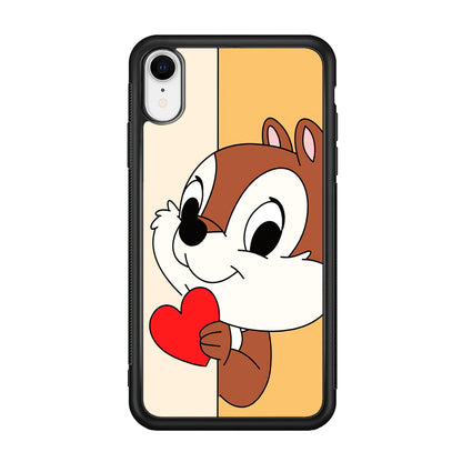 Chip Character Give Love Chip And Dale iPhone XR Case