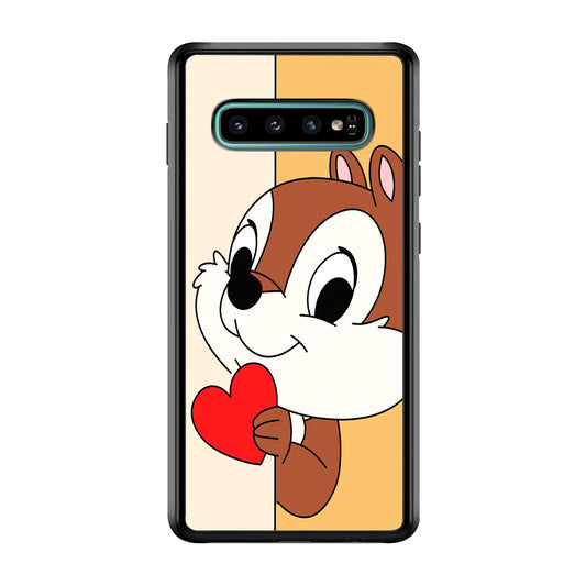 Chip Character Give Love Chip And Dale Samsung Galaxy S10 Plus Case