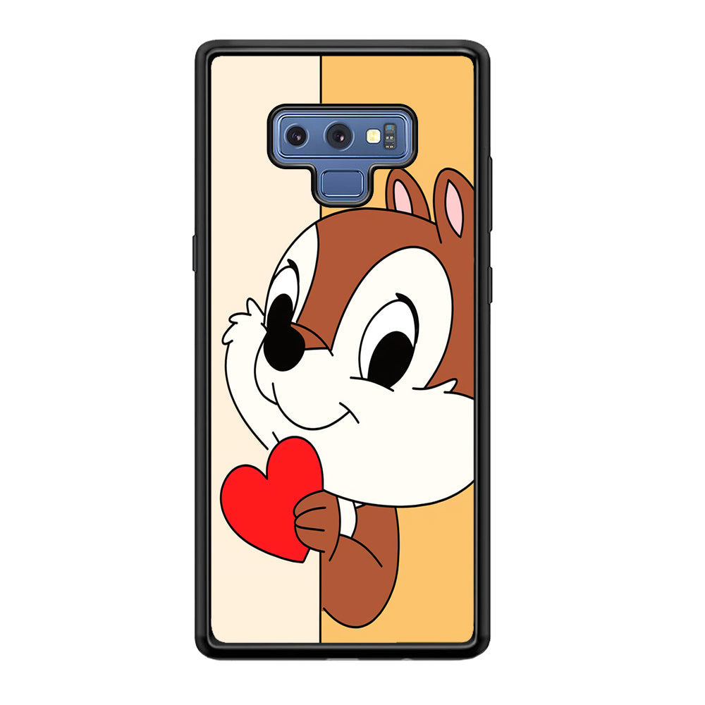 Chip Character Give Love Chip And Dale Samsung Galaxy Note 9 Case