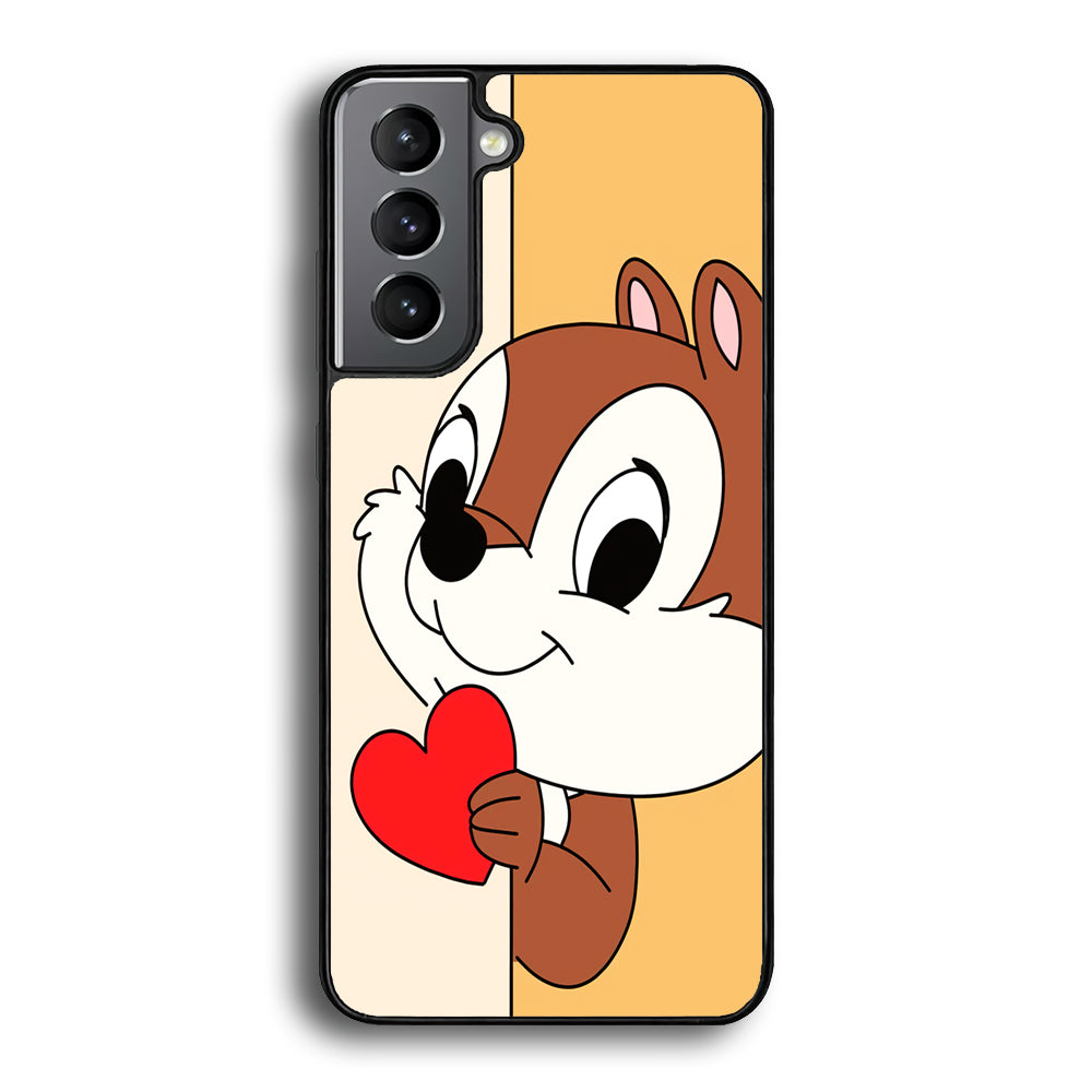 Chip Character Give Love Chip And Dale Samsung Galaxy S24 Plus Case - Ezzystore