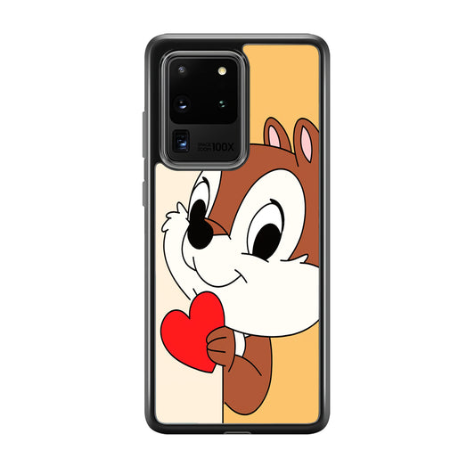 Chip Character Give Love Chip And Dale Samsung Galaxy S20 Ultra Case