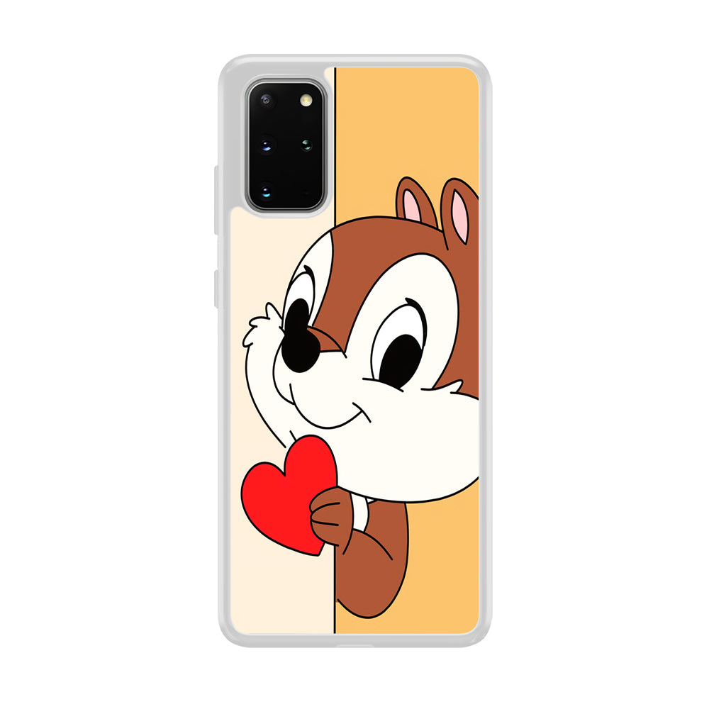 Chip Character Give Love Chip And Dale Samsung Galaxy S20 Plus Case