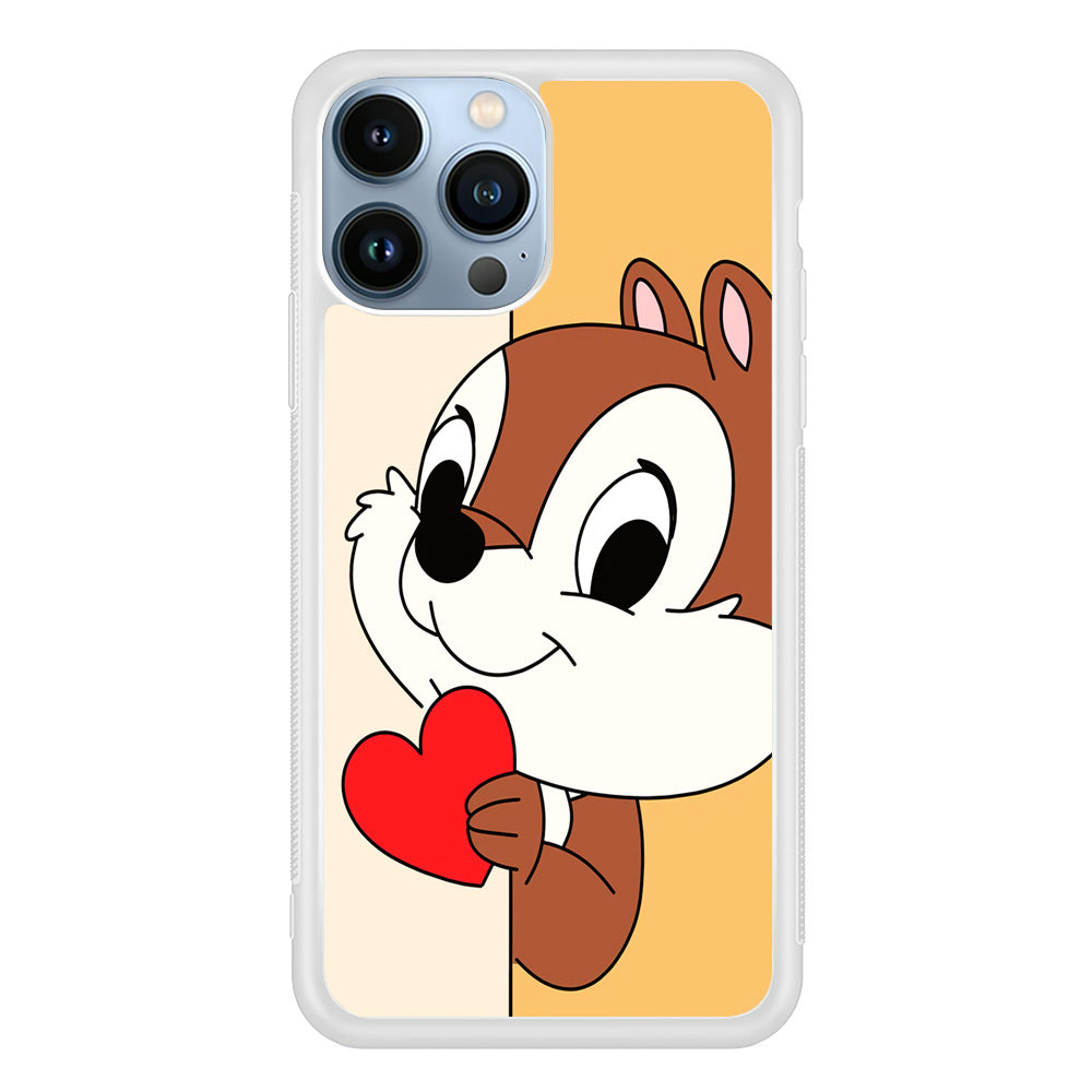 Chip Character Give Love Chip And Dale iPhone 14 Pro Case