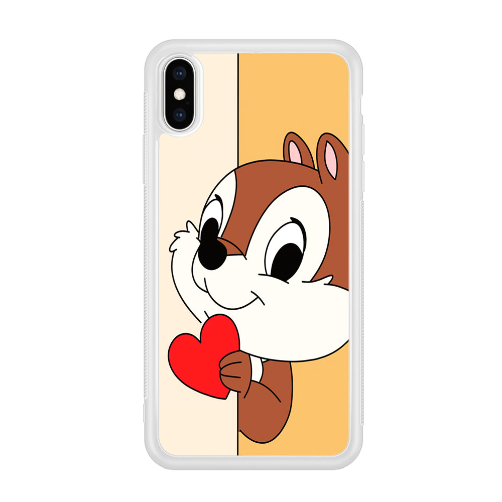 Chip Character Give Love Chip And Dale iPhone XS Case