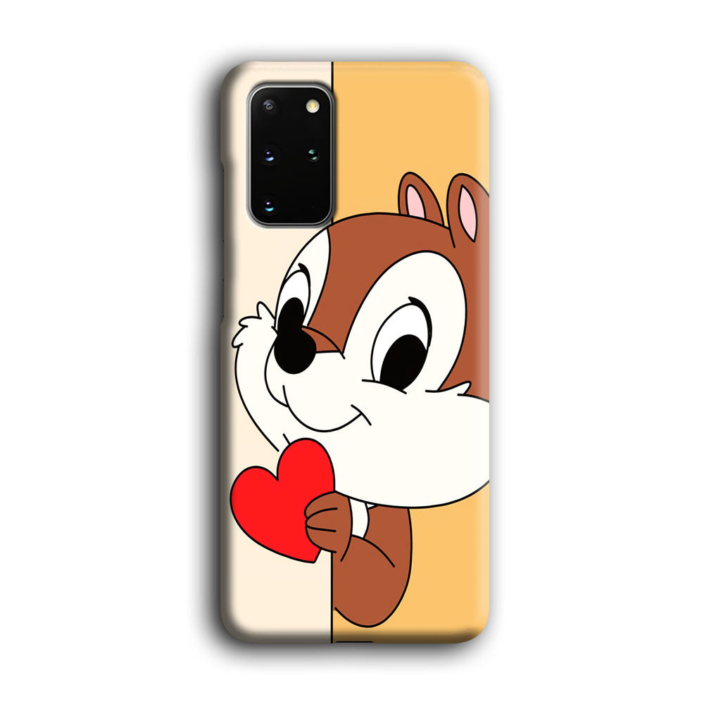 Chip Character Give Love Chip And Dale Samsung Galaxy S20 Plus Case