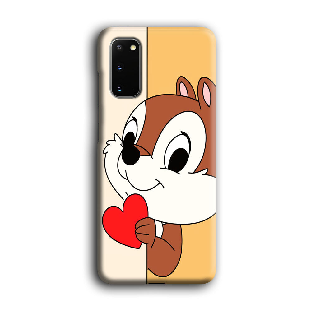 Chip Character Give Love Chip And Dale Samsung Galaxy S20 Case