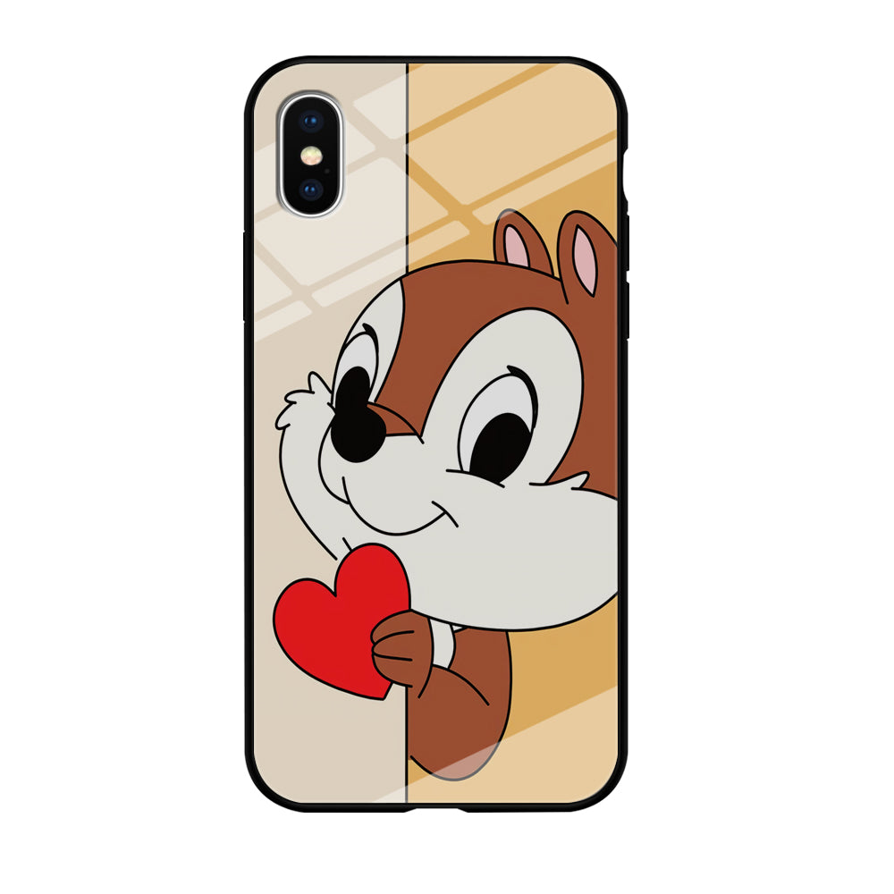 Chip Character Give Love Chip And Dale iPhone Xs Max Case