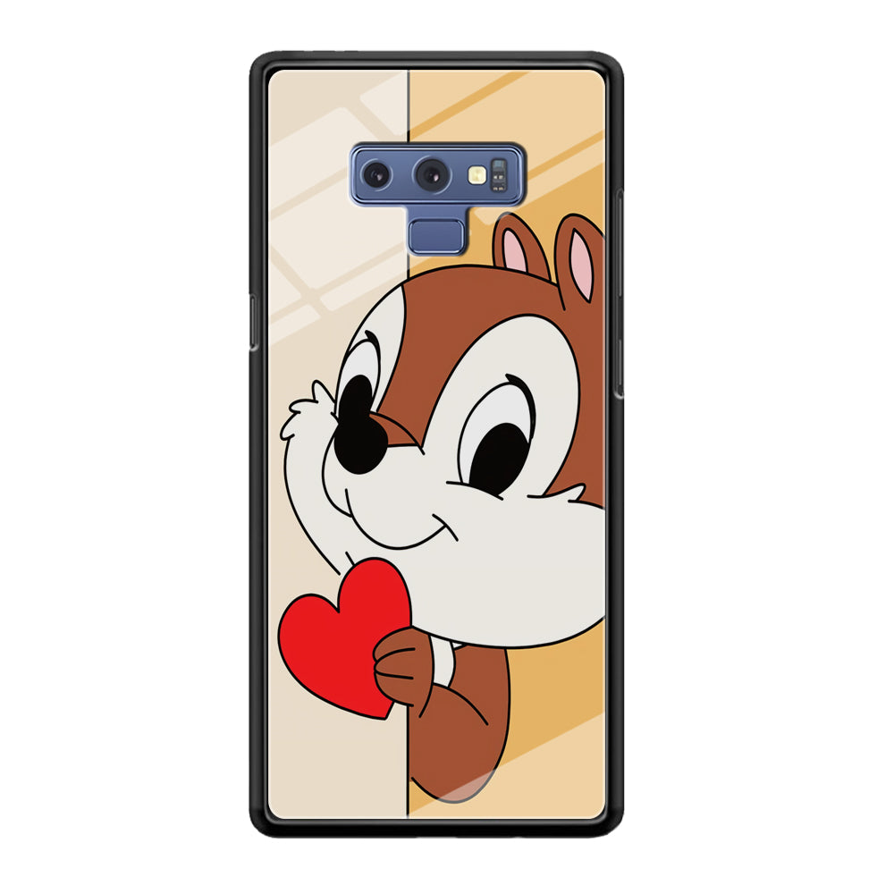 Chip Character Give Love Chip And Dale Samsung Galaxy Note 9 Case