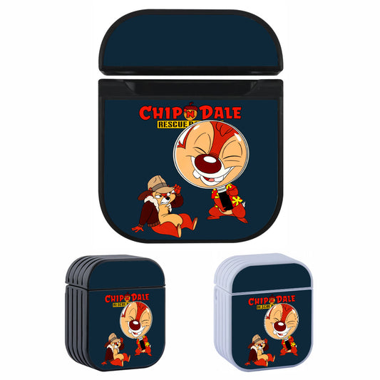 Chip N Dale Rescue Ranges Navy Hard Plastic Case Cover For Apple Airpods