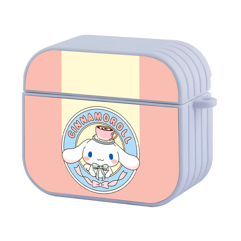 Cinnamoroll Coffee Time Hard Plastic Case Cover For Apple Airpods 3