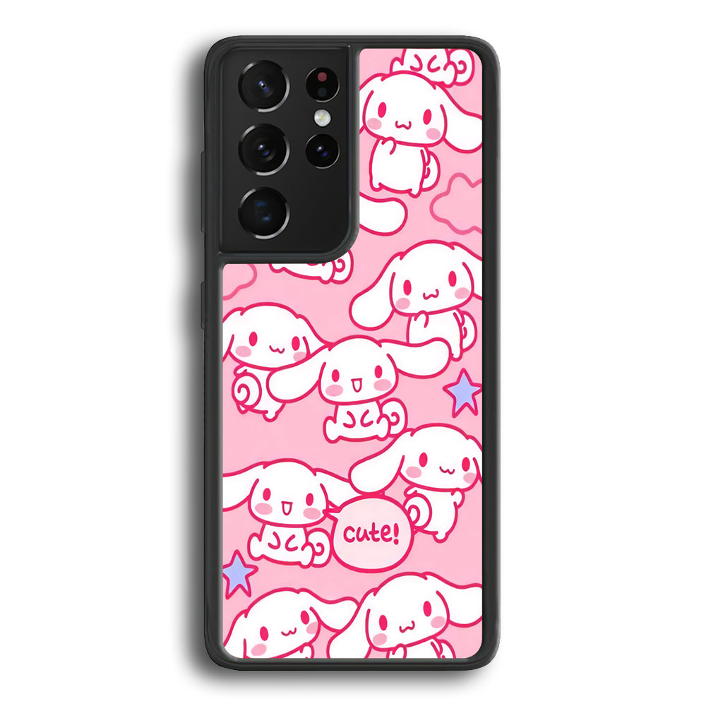Cinnamoroll Cute Pink Samsung Galaxy S22 Ultra Case - Ezzystore