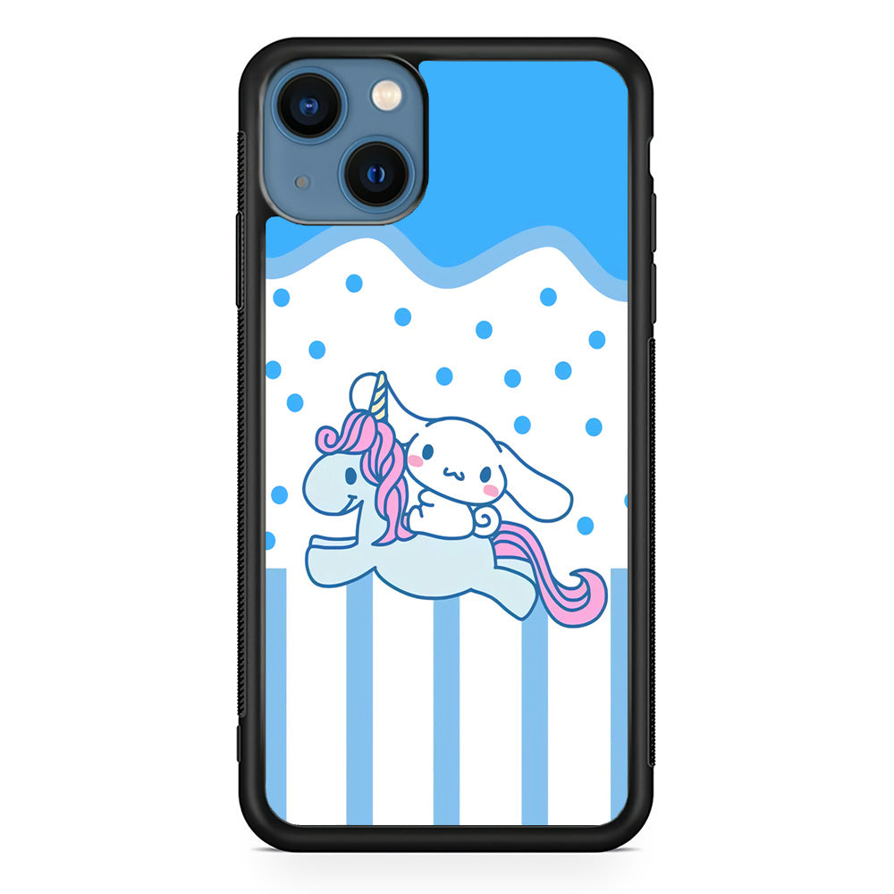 Cinnamoroll With Unicorn iPhone 15 Case
