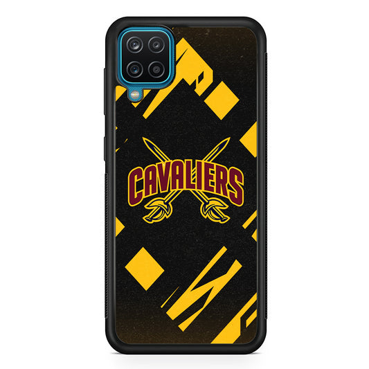 Cleveland Cavaliers Yellow Pattern Samsung Galaxy A12 Case