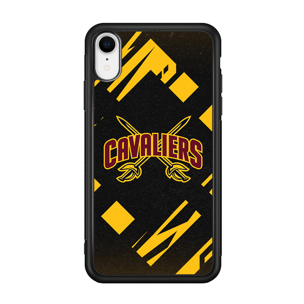 Cleveland Cavaliers Yellow Pattern iPhone XR Case