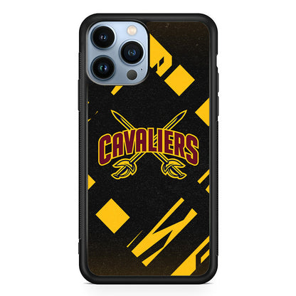 Cleveland Cavaliers Yellow Pattern iPhone 15 Pro Case