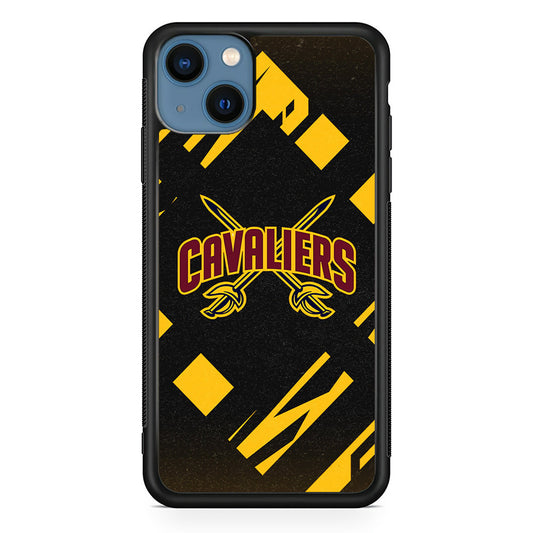 Cleveland Cavaliers Yellow Pattern iPhone 15 Case