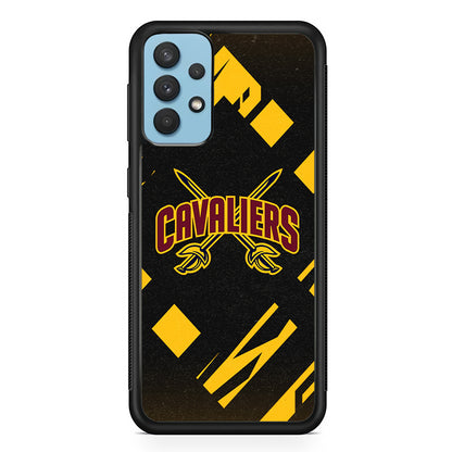 Cleveland Cavaliers Yellow Pattern Samsung Galaxy A32 Case