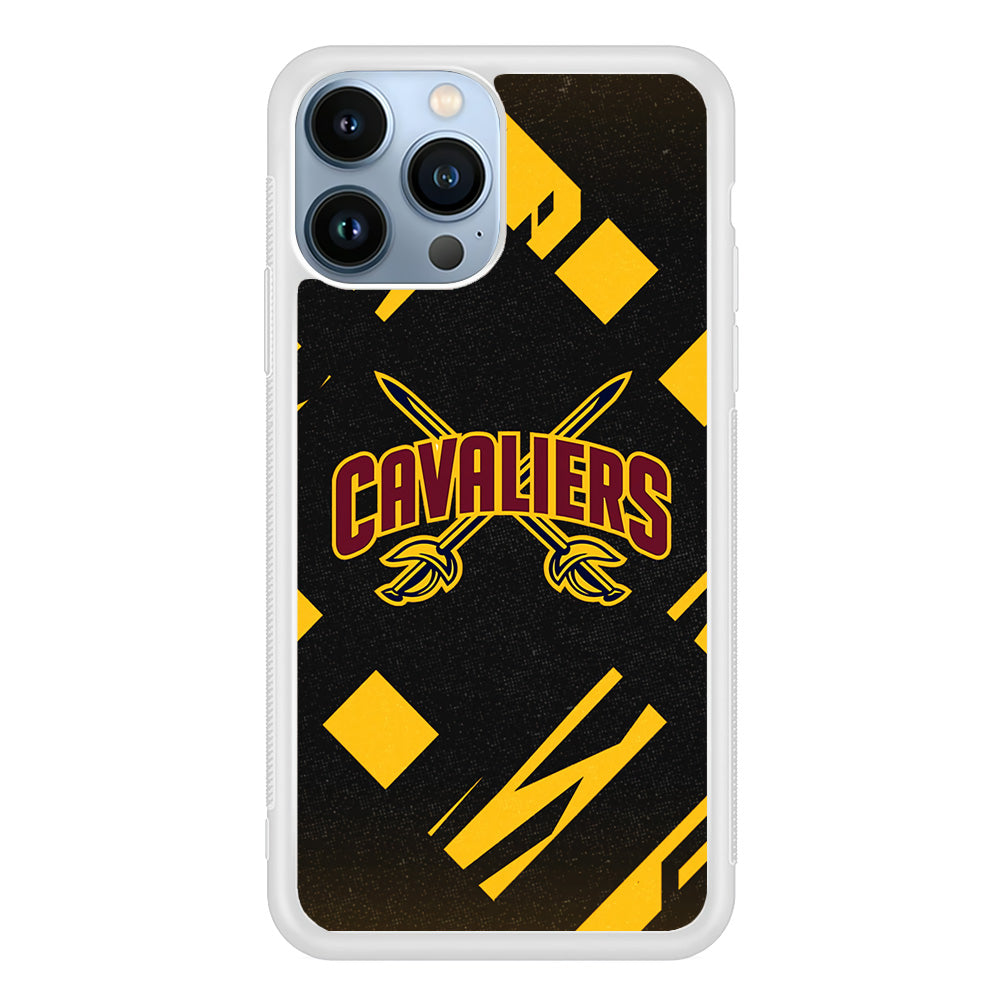 Cleveland Cavaliers Yellow Pattern iPhone 15 Pro Case