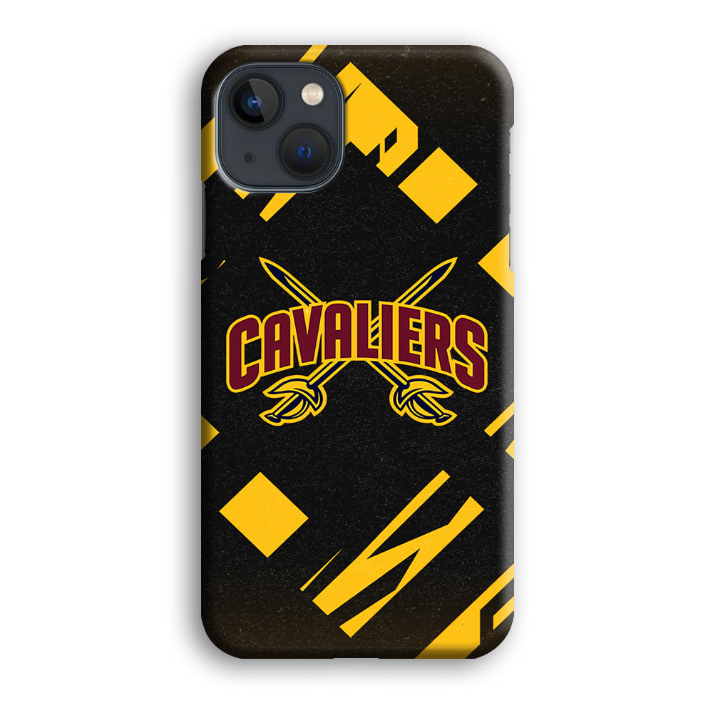 Cleveland Cavaliers Yellow Pattern iPhone 15 Case