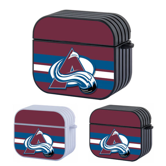 Colorado Avalanche NHL Team Hard Plastic Case Cover For Apple Airpods 3