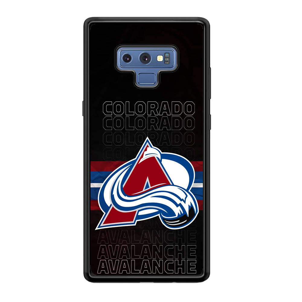 Colorado Avalanche Word Of Team Samsung Galaxy Note 9 Case