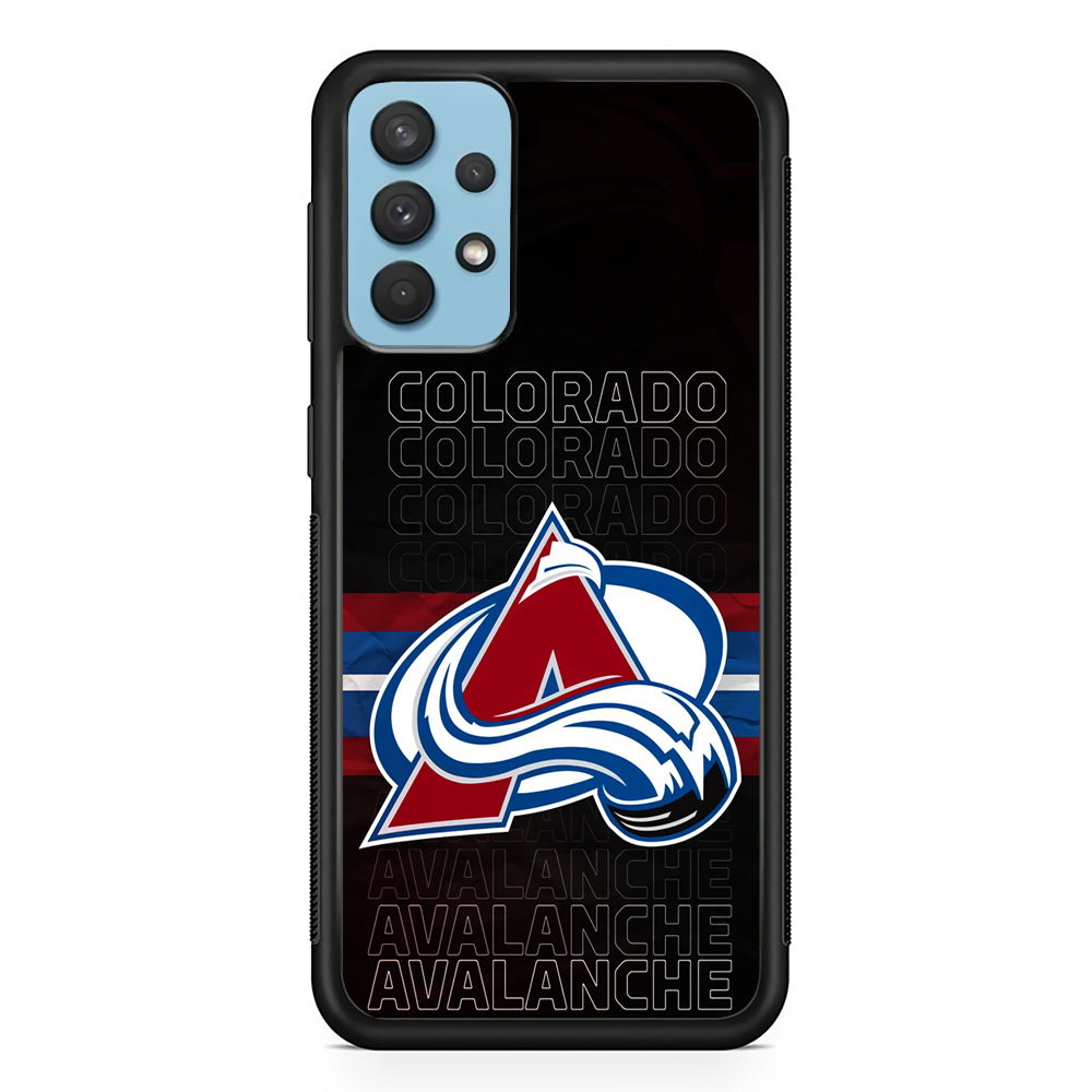 Colorado Avalanche Word Of Team Samsung Galaxy A32 Case