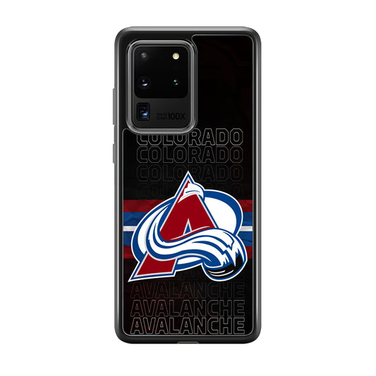 Colorado Avalanche Word Of Team Samsung Galaxy S20 Ultra Case