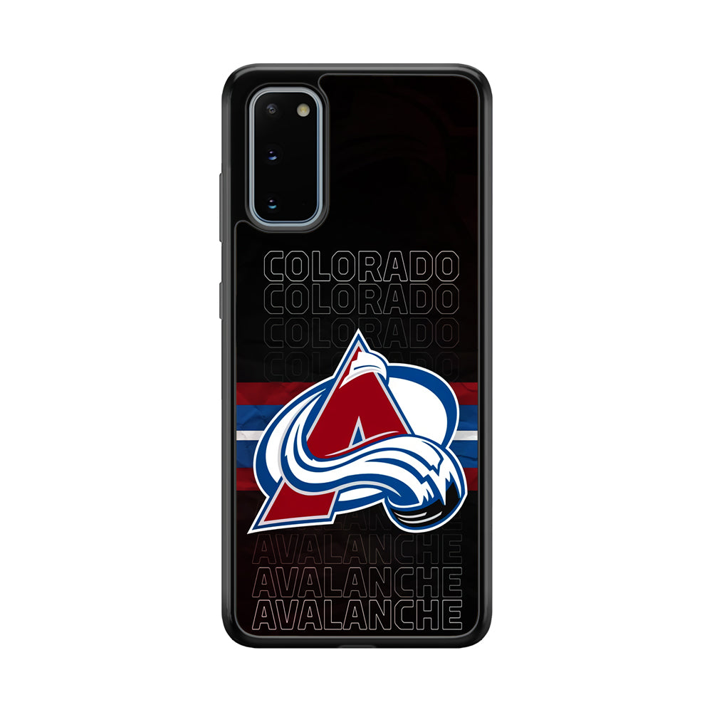 Colorado Avalanche Word Of Team Samsung Galaxy S20 Case