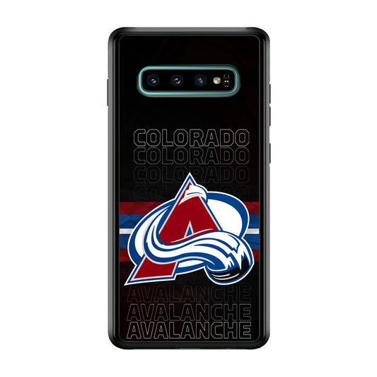Colorado Avalanche Word Of Team Samsung Galaxy S10 Plus Case