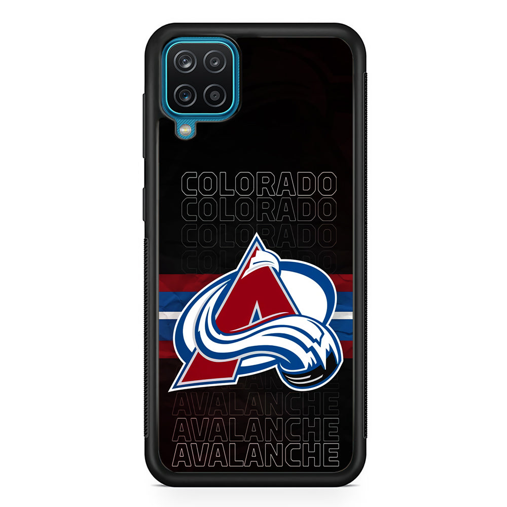 Colorado Avalanche Word Of Team Samsung Galaxy A12 Case