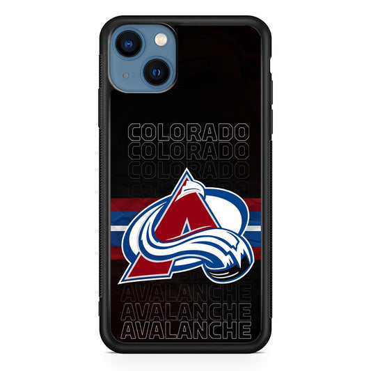 Colorado Avalanche Word Of Team iPhone 15 Plus Case