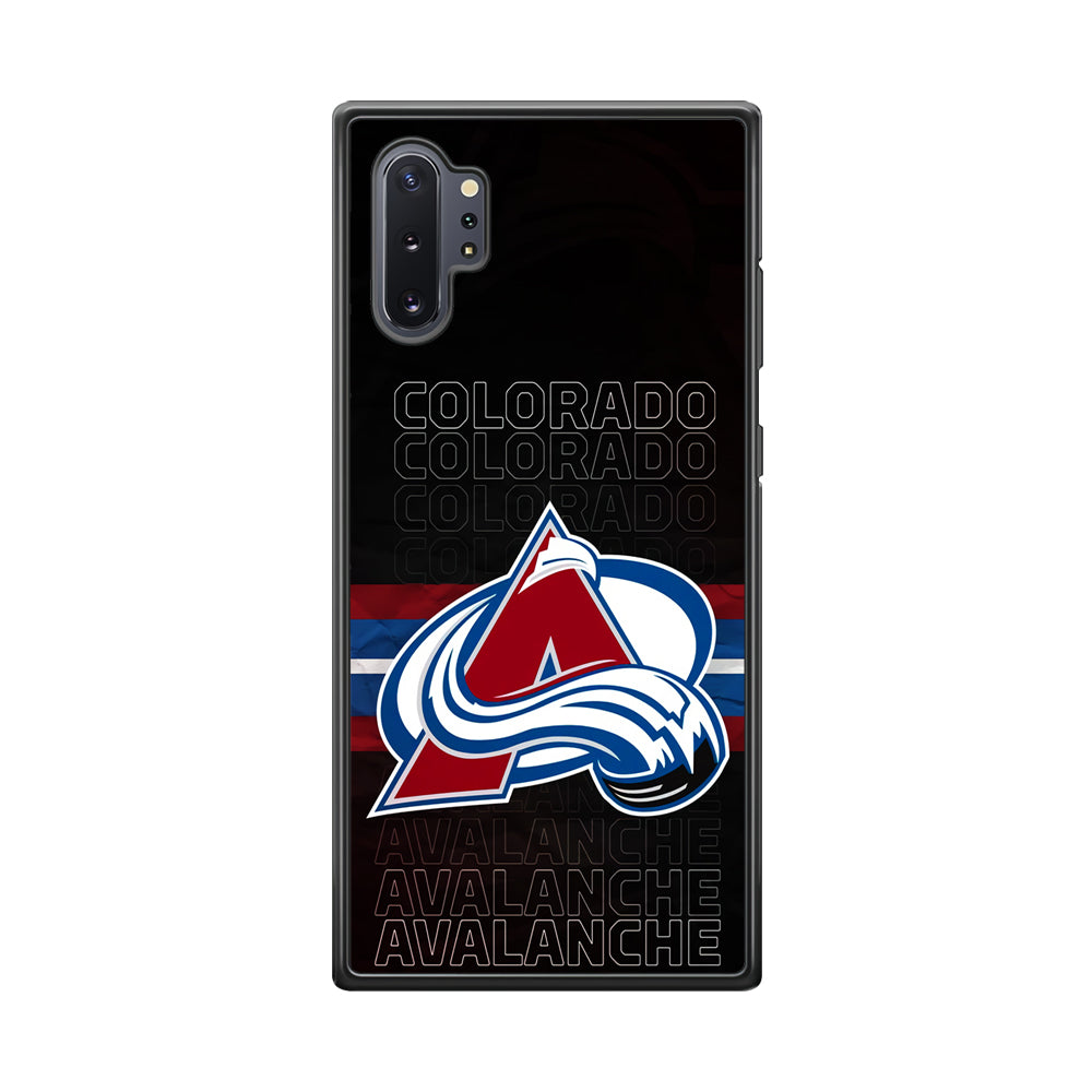 Colorado Avalanche Word Of Team Samsung Galaxy Note 10 Plus Case