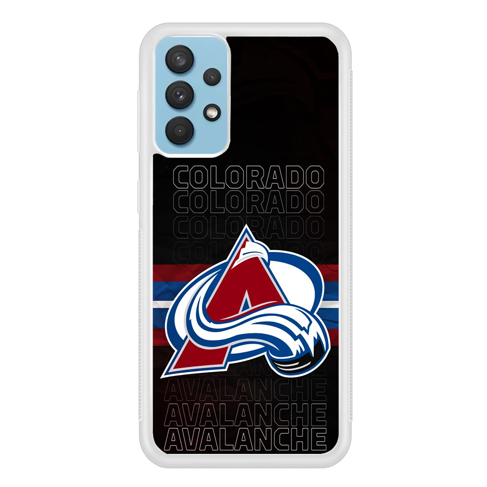 Colorado Avalanche Word Of Team Samsung Galaxy A32 Case