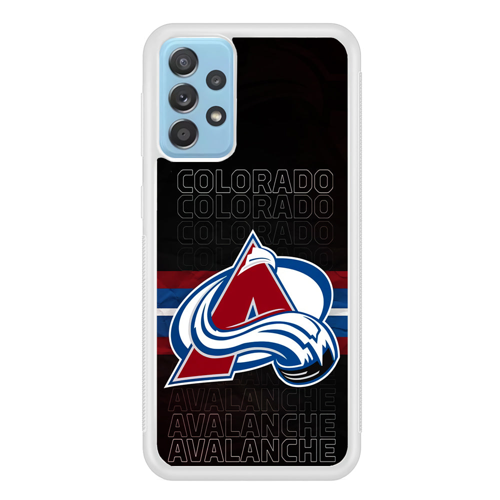 Colorado Avalanche Word Of Team Samsung Galaxy A52 Case