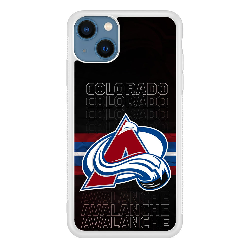 Colorado Avalanche Word Of Team iPhone 15 Plus Case