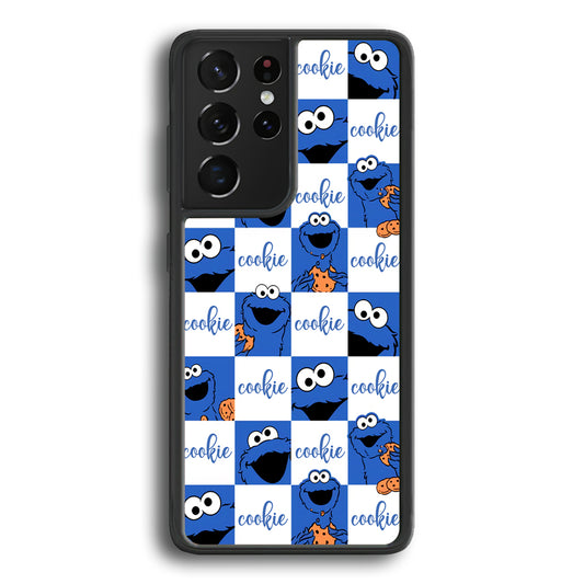 Cookie Sesame Street Square Of Expression Samsung Galaxy S21 Ultra Case