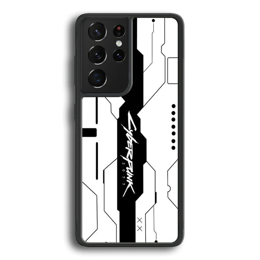Cyberpunk White Pattern Samsung Galaxy S22 Ultra Case - Ezzystore