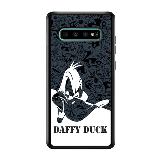 Daffy Duck Silhouette Of Pattern Samsung Galaxy S10 Plus Case