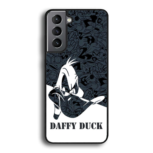 Daffy Duck Silhouette Of Pattern Samsung Galaxy S21 Case