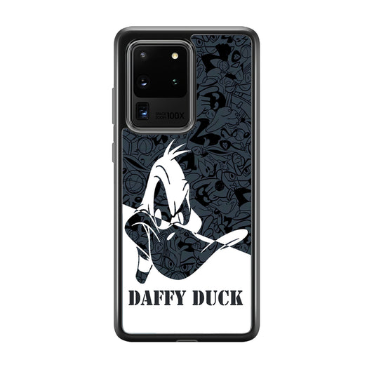 Daffy Duck Silhouette Of Pattern Samsung Galaxy S20 Ultra Case